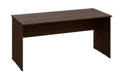 EPL 27 - 16 stůl kancelářský, dřevěná podnož, deska 25 mm, široký 1600 mm, ořech královský